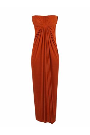 Abito lungo color rosso mattone ALBERTA FERRETTI | A046901230074